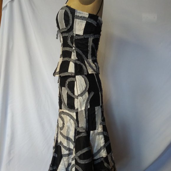 Victoria Estepa 2 piece Patchwork Outfit Top/Skirt - Picture 2 of 8